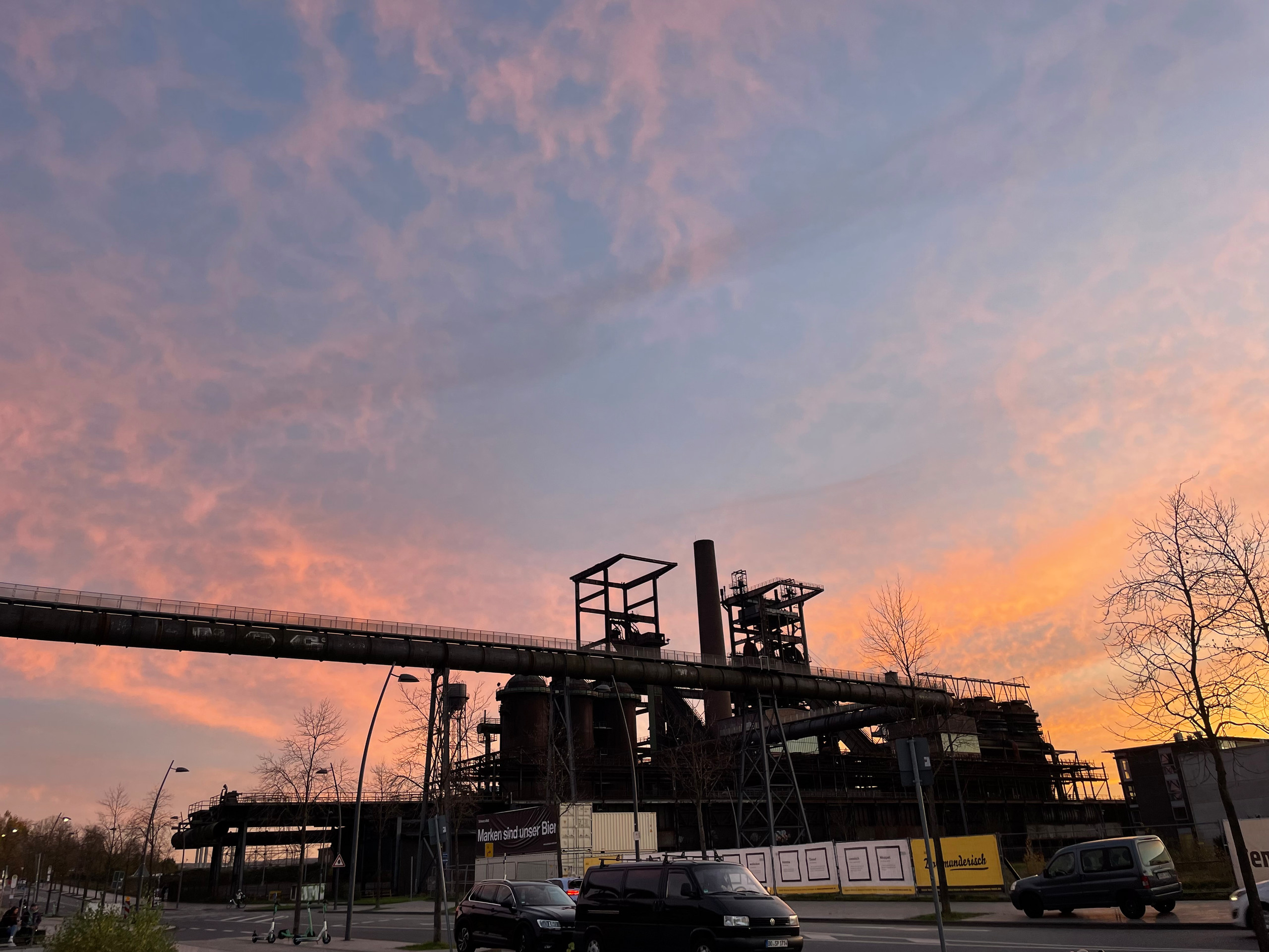 Hochofen von Bergmann aus gesehen